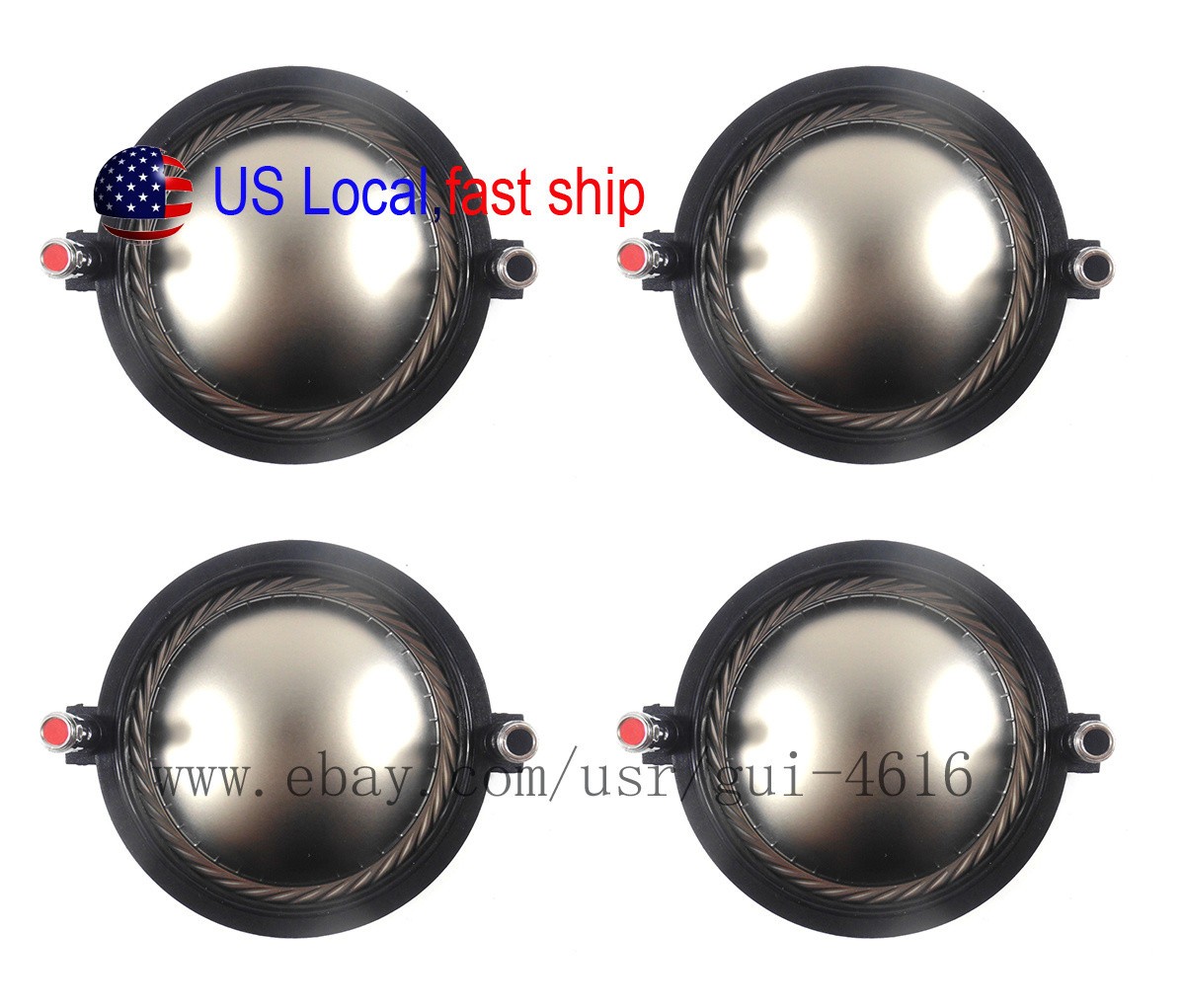 4 x Diaphragm For PRV RPD3220Ti PRV D3220Ti & D3220Ti-ND Driver 8 Ohms US Local