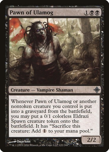 Pawn of Ulamog x1 Rise of the Eldrazi MTG Magic the Gathering Black Vampire Card