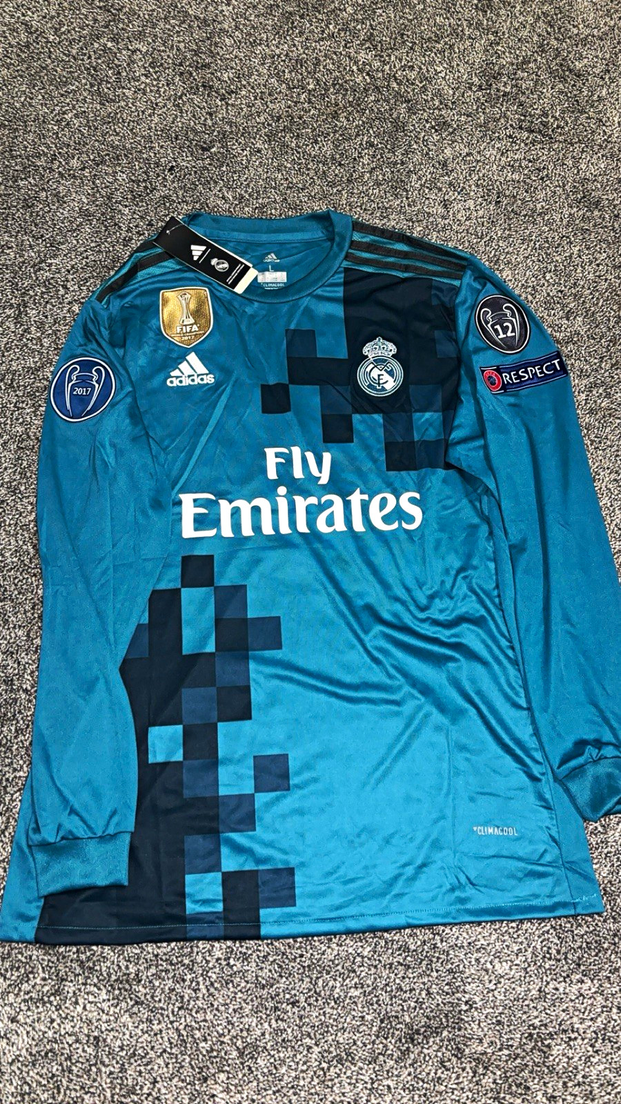 Retro Real Madrid 2017/18 Third Jersey Ronaldo #7 Champions League Edition