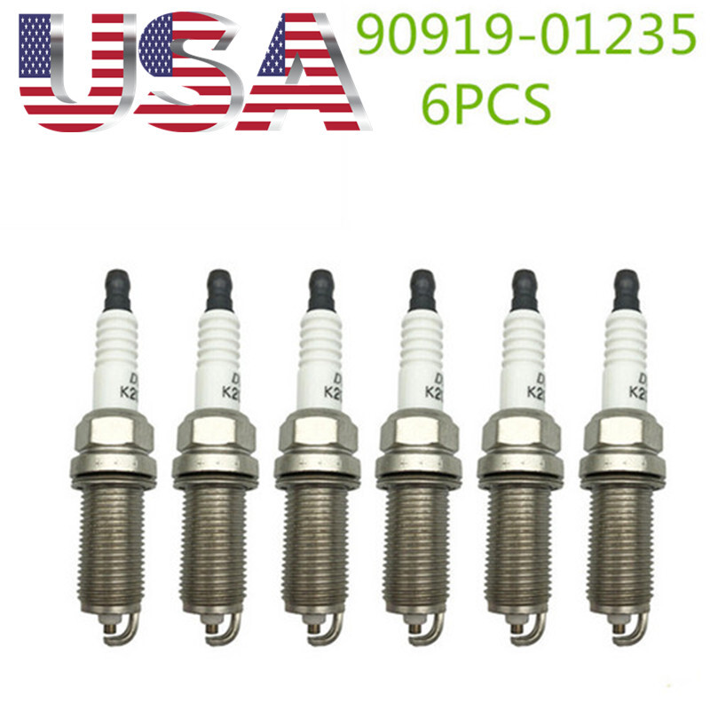 6PCS NEW K20HR-U11 OEM 2003-2016 Toyota Ignition-Spark Plug 90919-01235 Tacoma