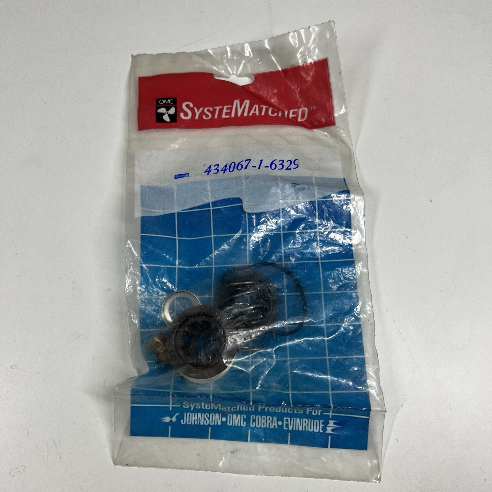 Johnson Evinrude OMC BRP 434067 0434067 OEM Thermostat Assembly Kit Genuine New Johnson Evinrude OMC BRP 434067 0434067 OEM Thermostat Assembly Kit Genuine New
