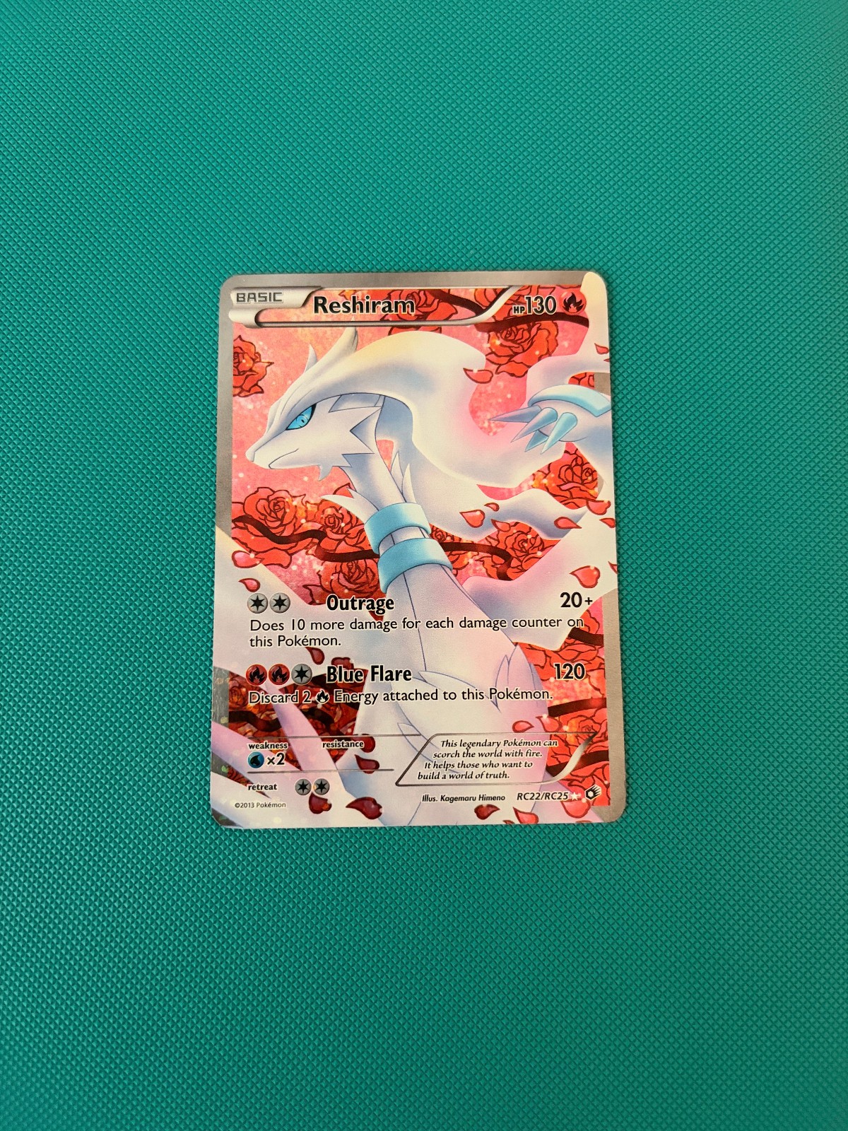 Reshiram (Full Art) RC22/RC25 Legendary Treasures: Radiant Collection Holo Reshiram (Full Art) RC22/RC25 Legendary Treasures: Radiant Collection Holo