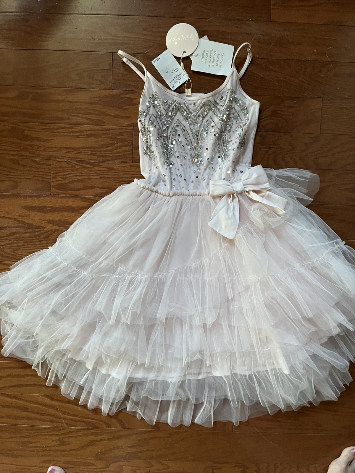Tutu Du Monde Rococo Tutu Dress Pink Cloud Crystal Beaded Size 10-11Y Tutu Du Monde Rococo Tutu Dress Pink Cloud Crystal Beaded Size 10-11Y