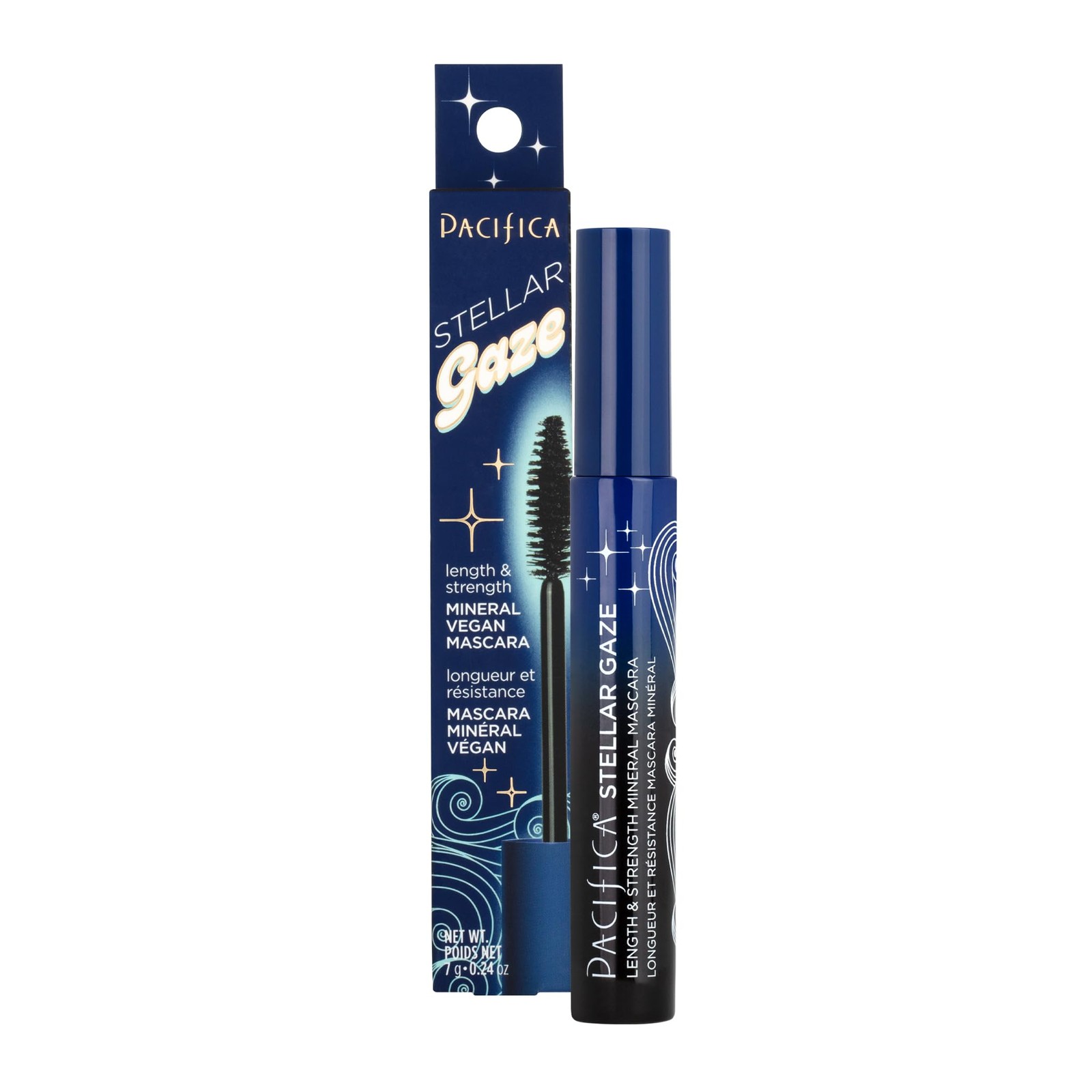 Pacifica Stellar Gaze Mascara Supernova Black Length Strength 0.25oz Vegan Ec... Pacifica Stellar Gaze Mascara Supernova Black Length Strength 0.25oz Vegan Ec...