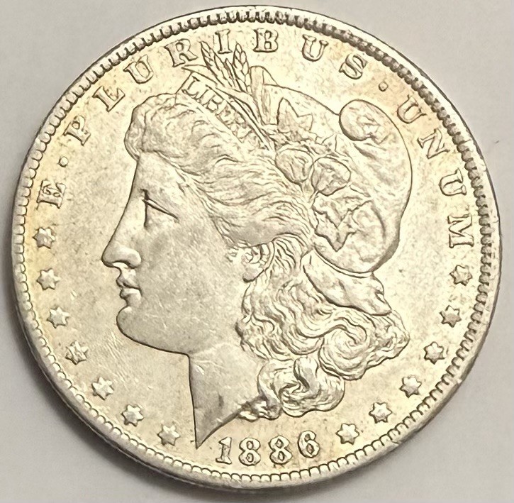 1886-O Morgan Silver Dollar AU Details
