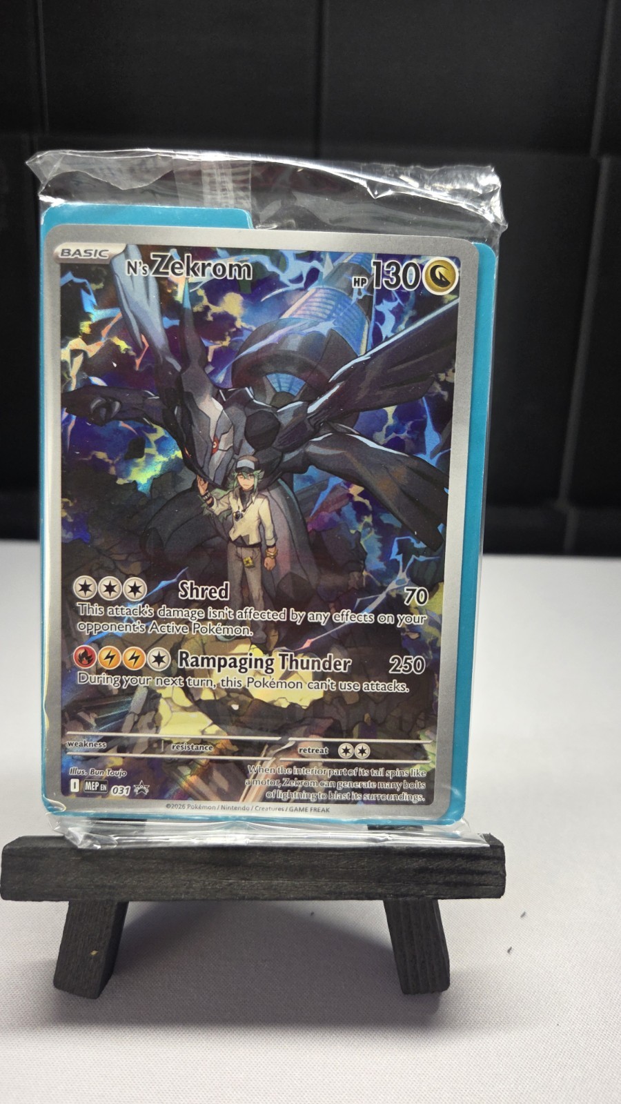 Sealed N's Zekrom Black Star Promo MEP 031 Sealed N's Zekrom Black Star Promo MEP 031