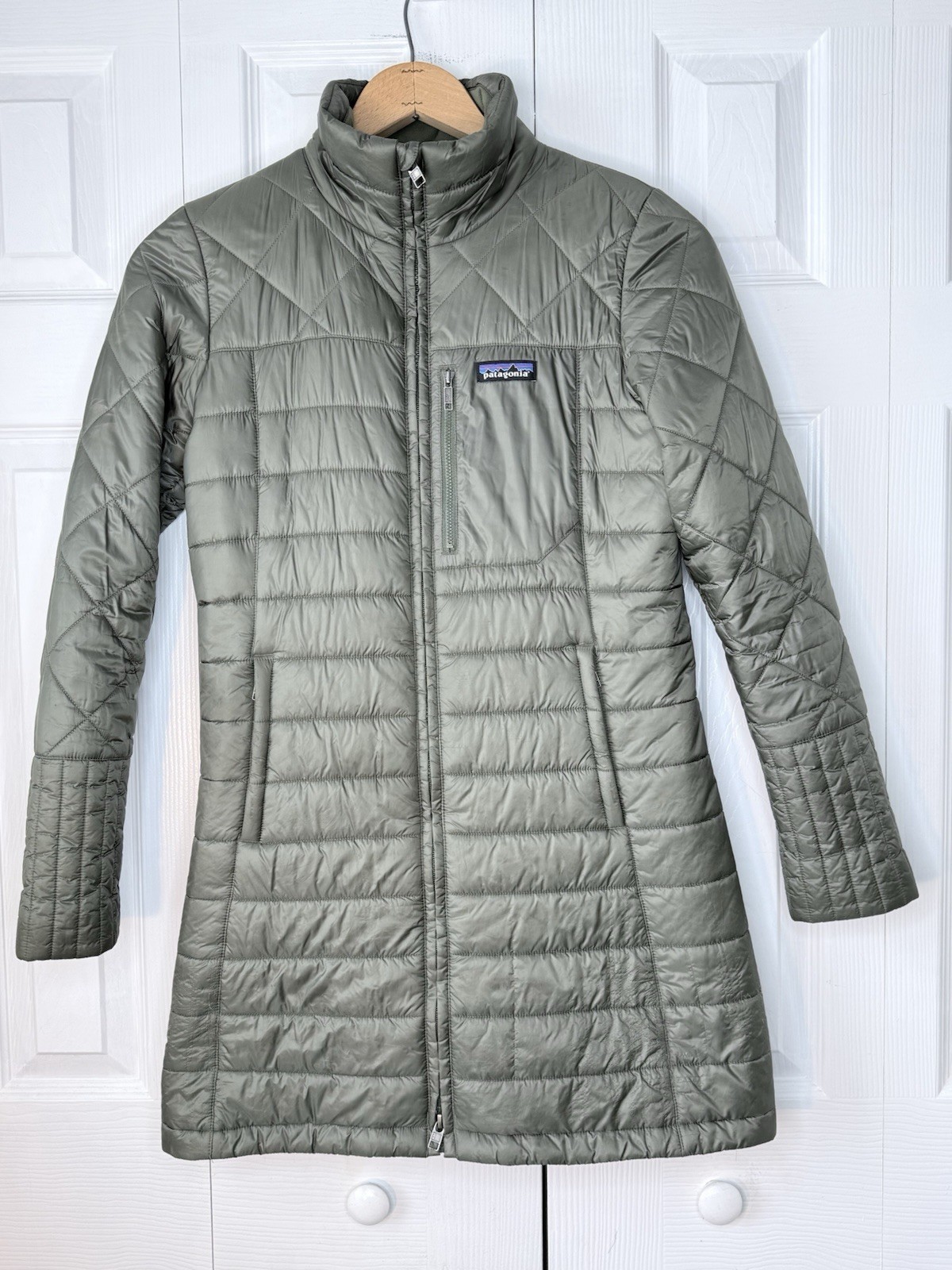 Patagonia Radalie Parka Jacket Women’s Small Green Insulated Long