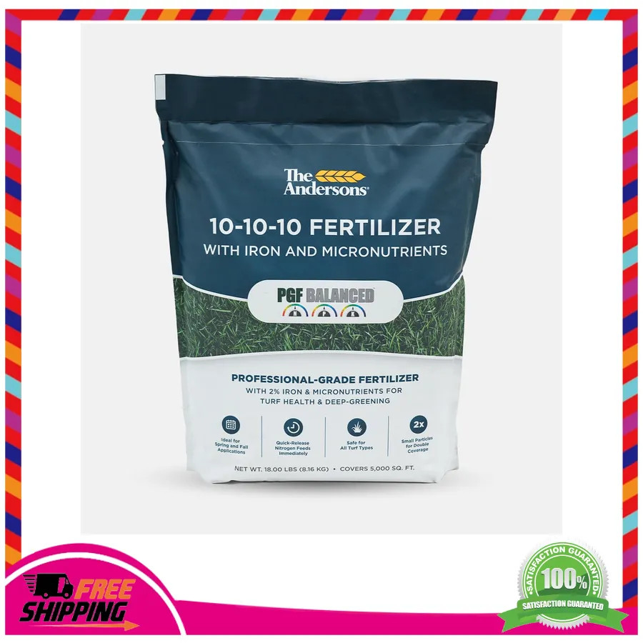 The Andersons PGF Balanced 10-10-10 Fertilizer with Micronutrients 2% Iron 50...