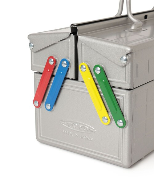 bPr BEAMS x TOYO STEEL ST-350 2-Tier Tool Box Silver Gloss Glitter Japan Rare
