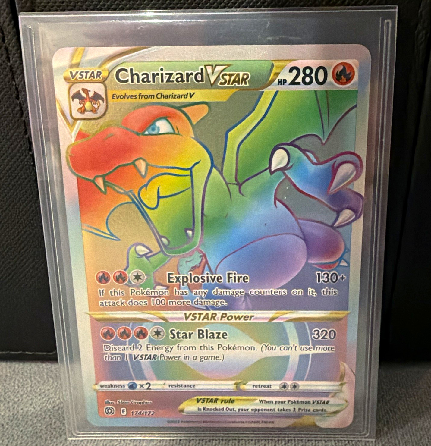 Charizard VSTAR 174/172 Secret Rare Full Art Holo Brilliant Stars EN HP 280