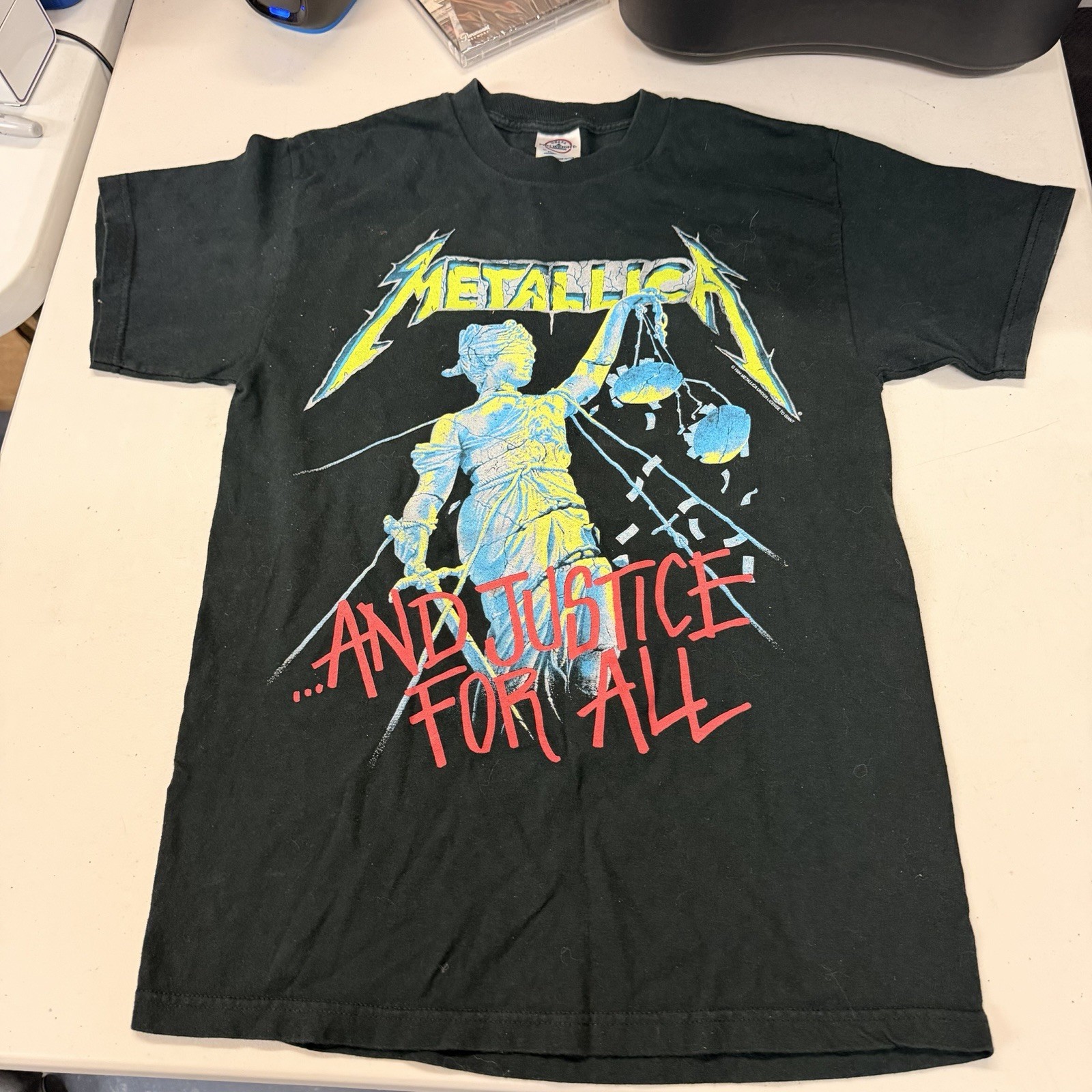 Metallica And Justice For All Nice Vintage 1994 Black T Shirt Size Small Adult Metallica And Justice For All Nice Vintage 1994 Black T Shirt Size Small Adult