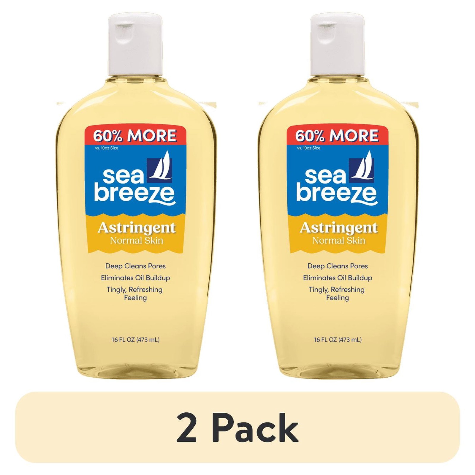 2PK Sea Breeze Original Formula Astringent for All Skin, Acne & Blemishes, 16 Oz 2PK Sea Breeze Original Formula Astringent for All Skin, Acne & Blemishes, 16 Oz