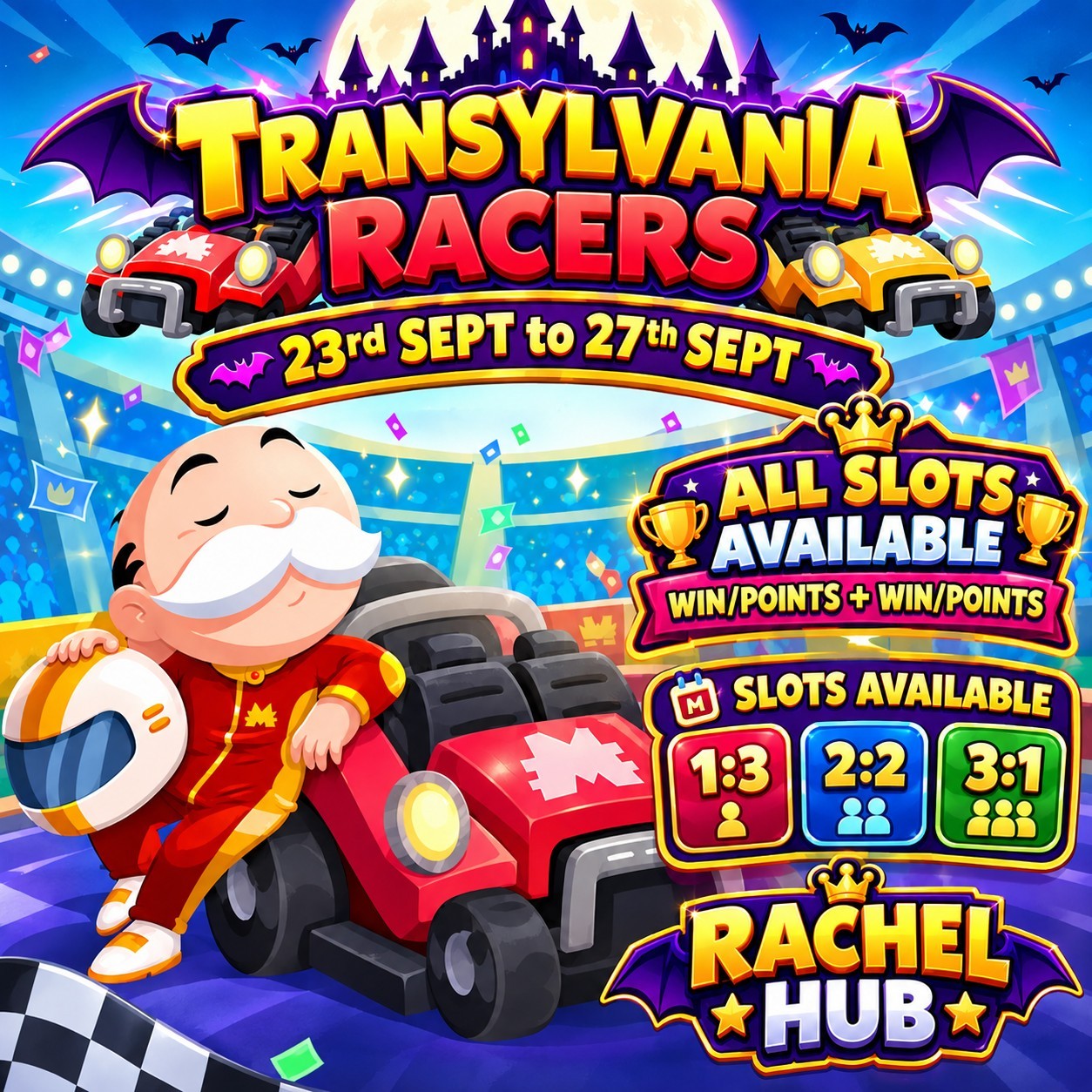 Monopoli Go Transylvania Racers RACERS Event