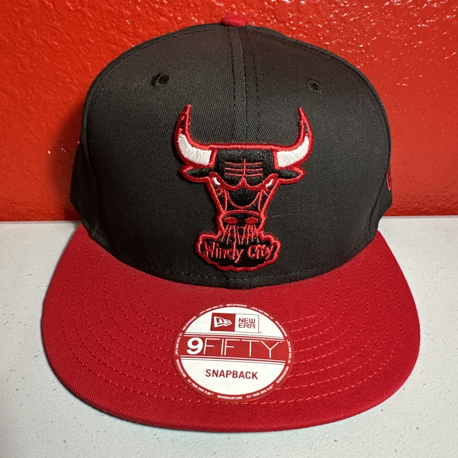 Vintage  2013 Chicago Bulls Windy City Snap Back New Era 9Fifty Hardwood Classic