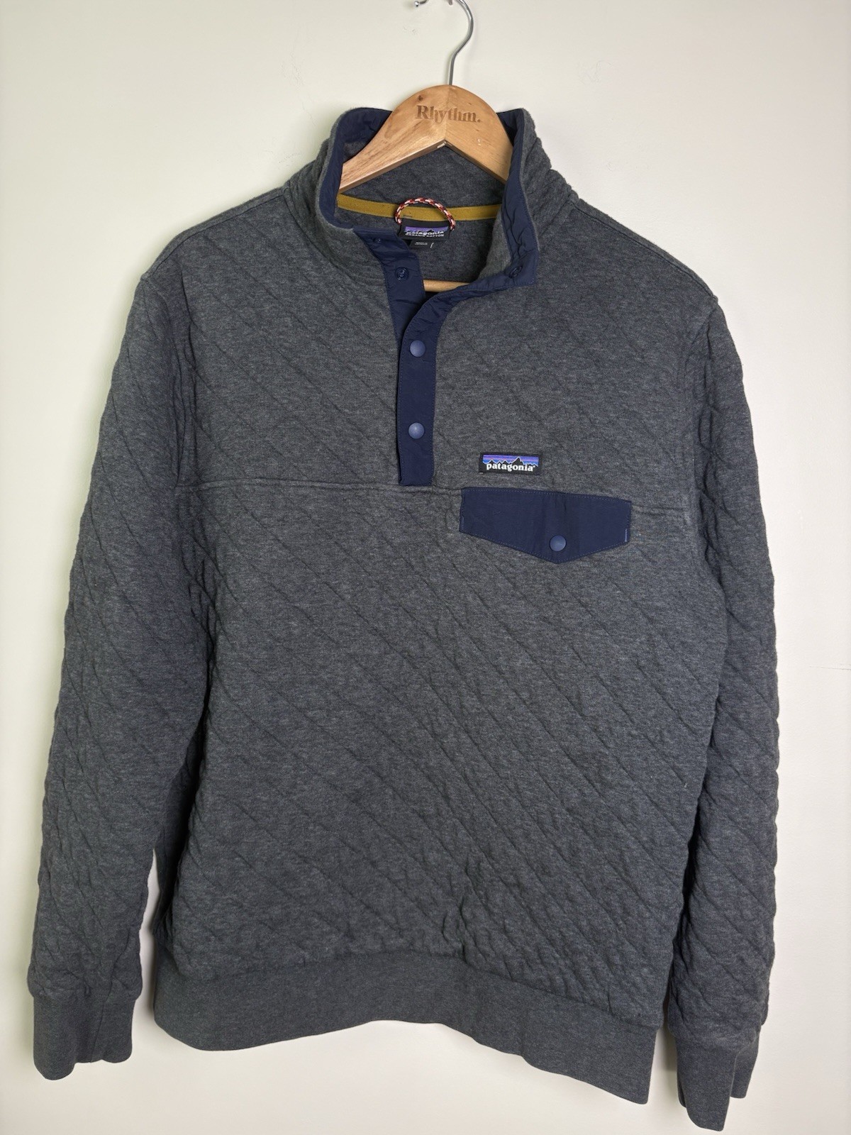 Mens Patagonia Organic Cotton Quilt Snap-T Pullover Size M Mens Patagonia Organic Cotton Quilt Snap-T Pullover Size M