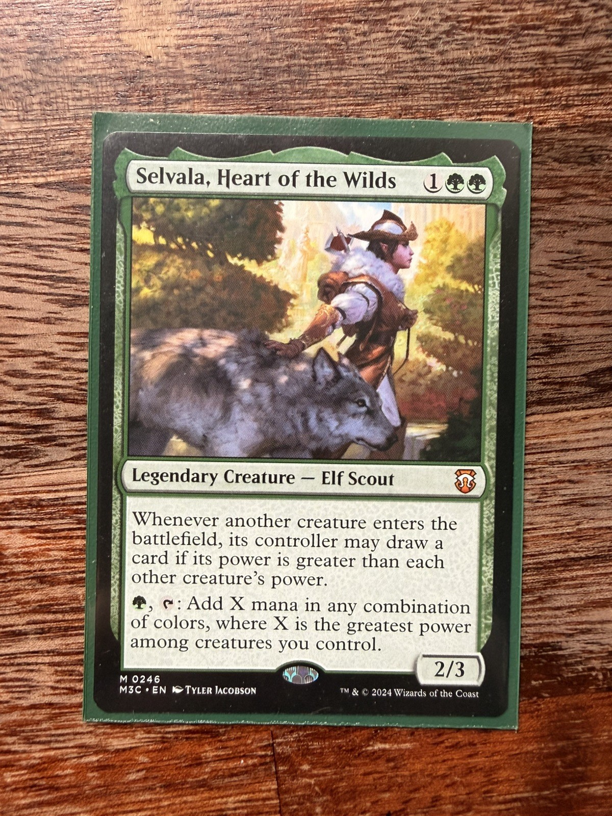 MTG - Selvala, Heart of the Wilds. Conspiracy: Take the Crown. Green Mythic. MTG - Selvala, Heart of the Wilds. Conspiracy: Take the Crown. Green Mythic.