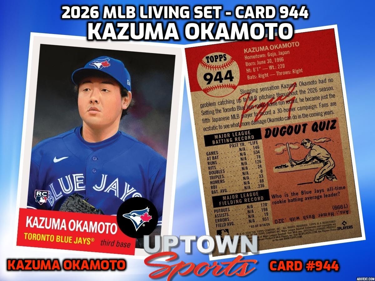 Kazuma Okamoto - 2026 MLB Living Set® - Card 944 - Presale