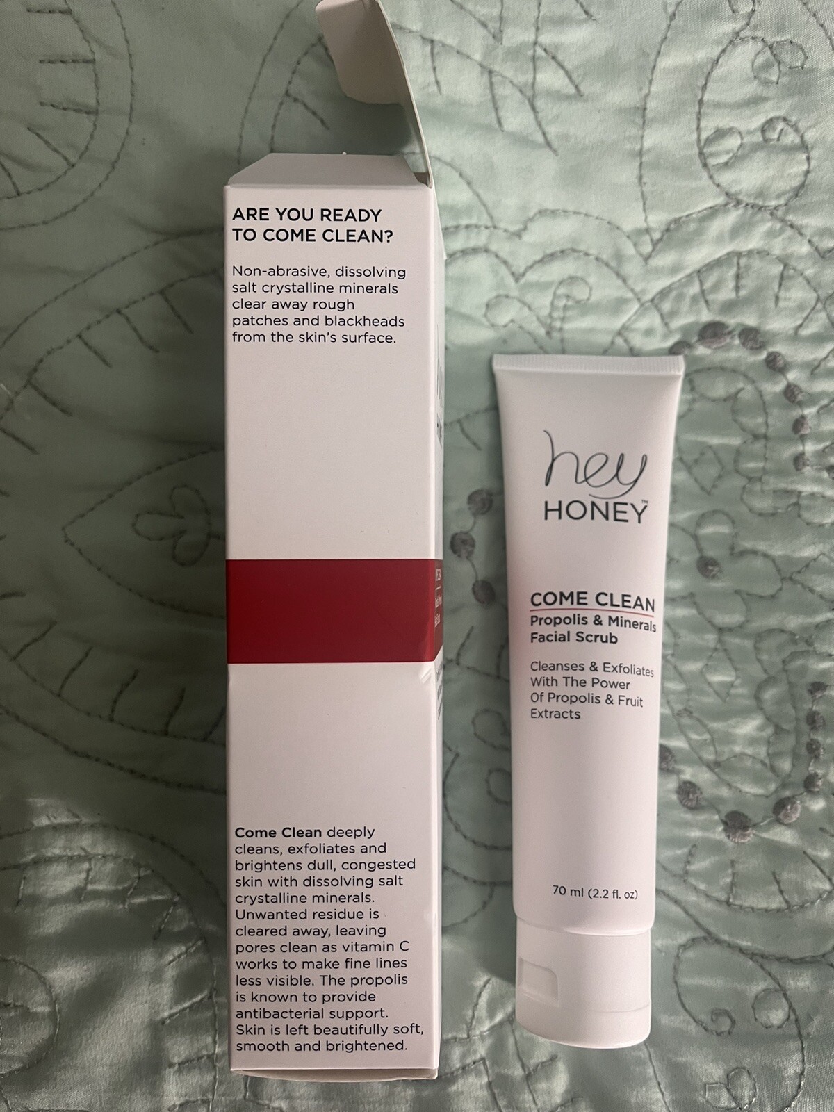 Hey Honey Come Clean Propolis & Minerals Facial Scrub Full Size 2.2 fl oz 