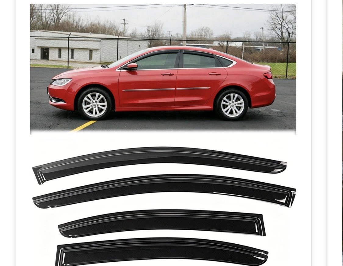 4PCS Tape-On Side Window Wind Deflectors For Toyota Avalon 2013-2018 TXX40