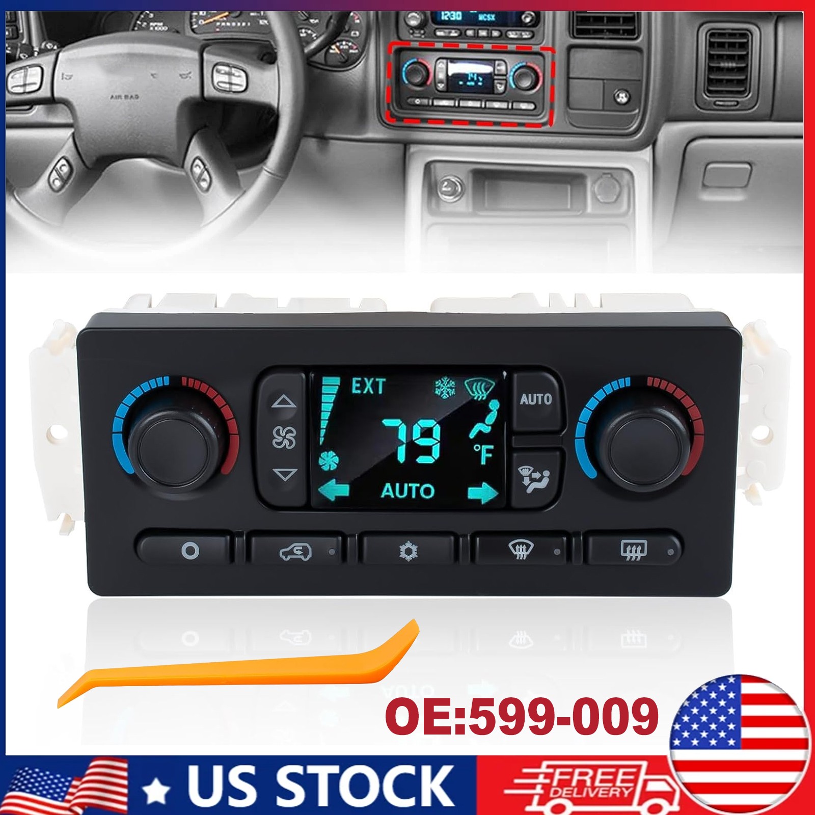 AC Heater Climate Control Module For Chevy GMC Improved Design 03-07 599-009