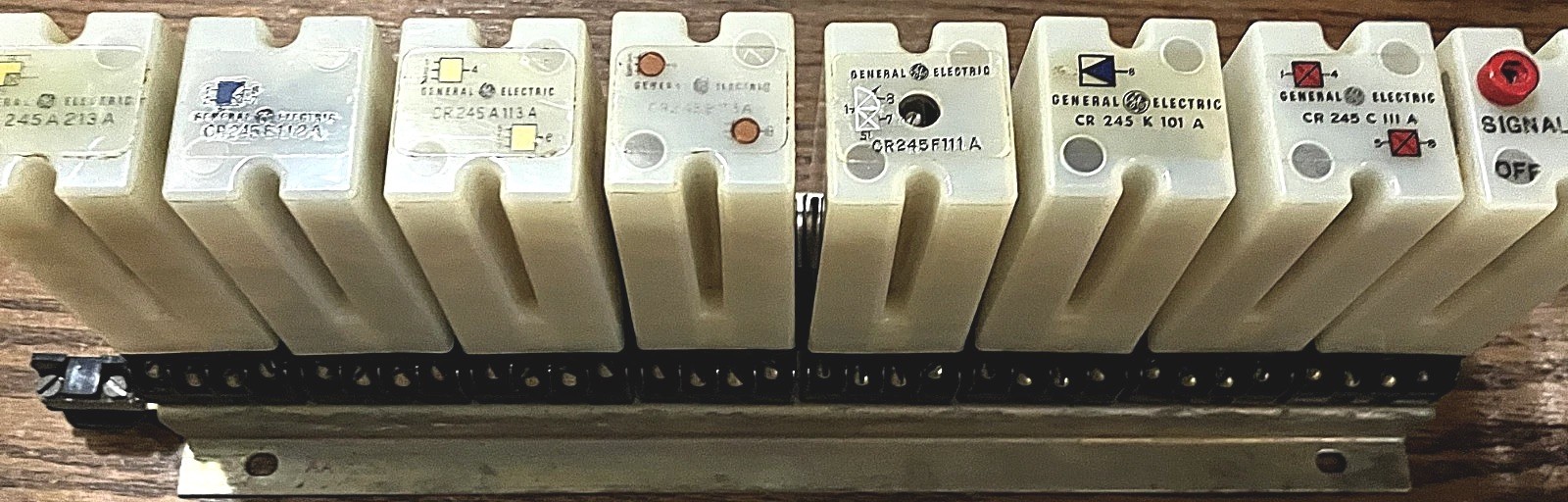 VTG GE CR245 Static Control Logic Rack With 8 Elements - AA Frame - 1973 ST Code