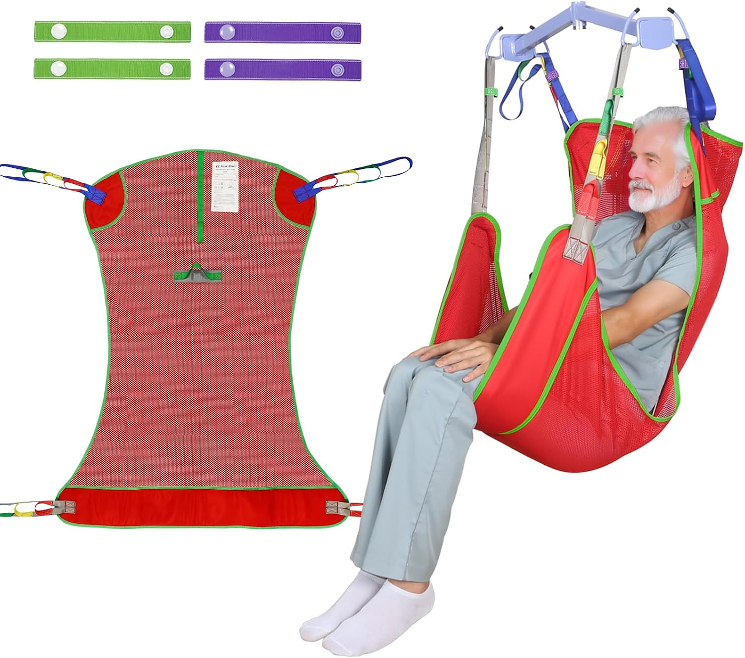 Universal Full Body Patient Lift Sling for Patient Lift or Transfer, Lift Sling Universal Full Body Patient Lift Sling for Patient Lift or Transfer, Lift Sling
