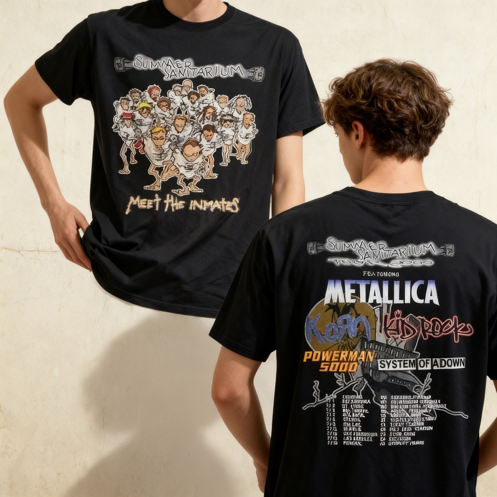 Vintage 2000 Summer Sanitarium Tour Shirt HOT New Fastship