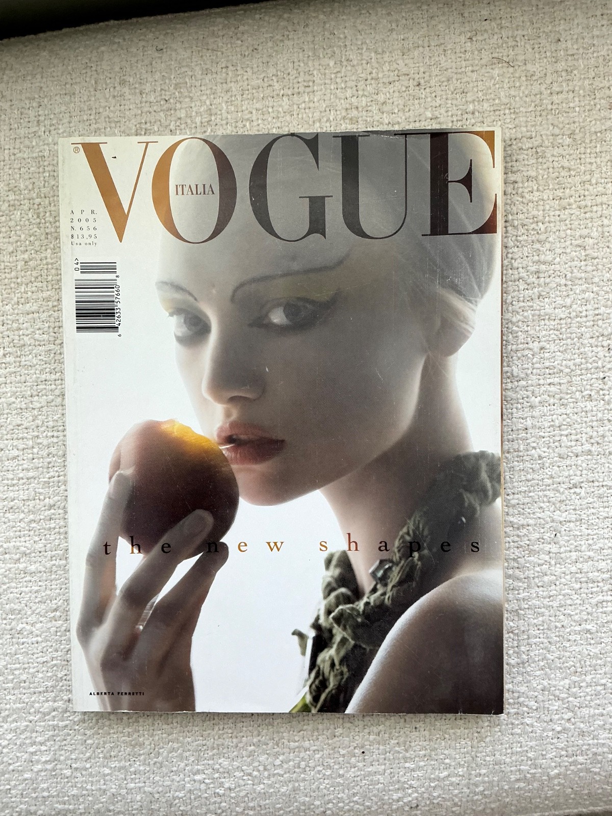 vintage vogue italia April 2005 Gemma ward steven Meisel no 656