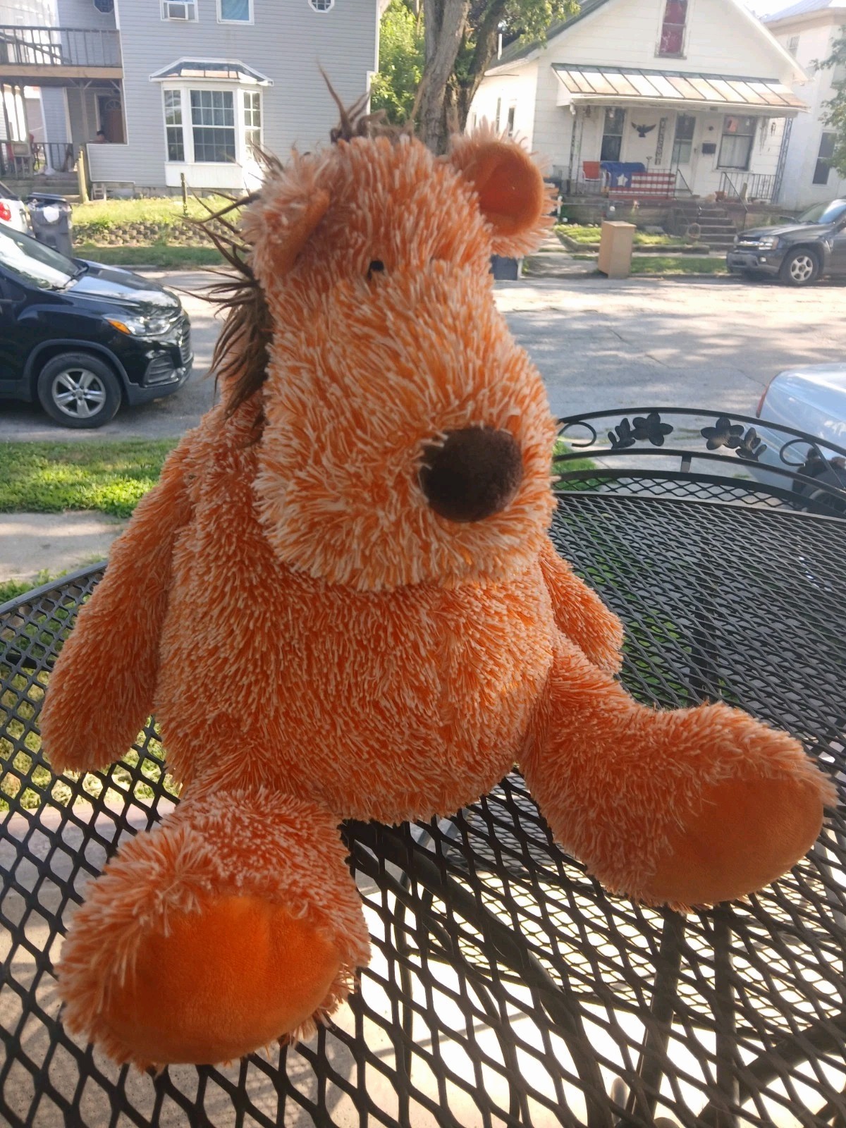 Gund G5.0 Lion Orange Plush Shaggy Large Rare 14\