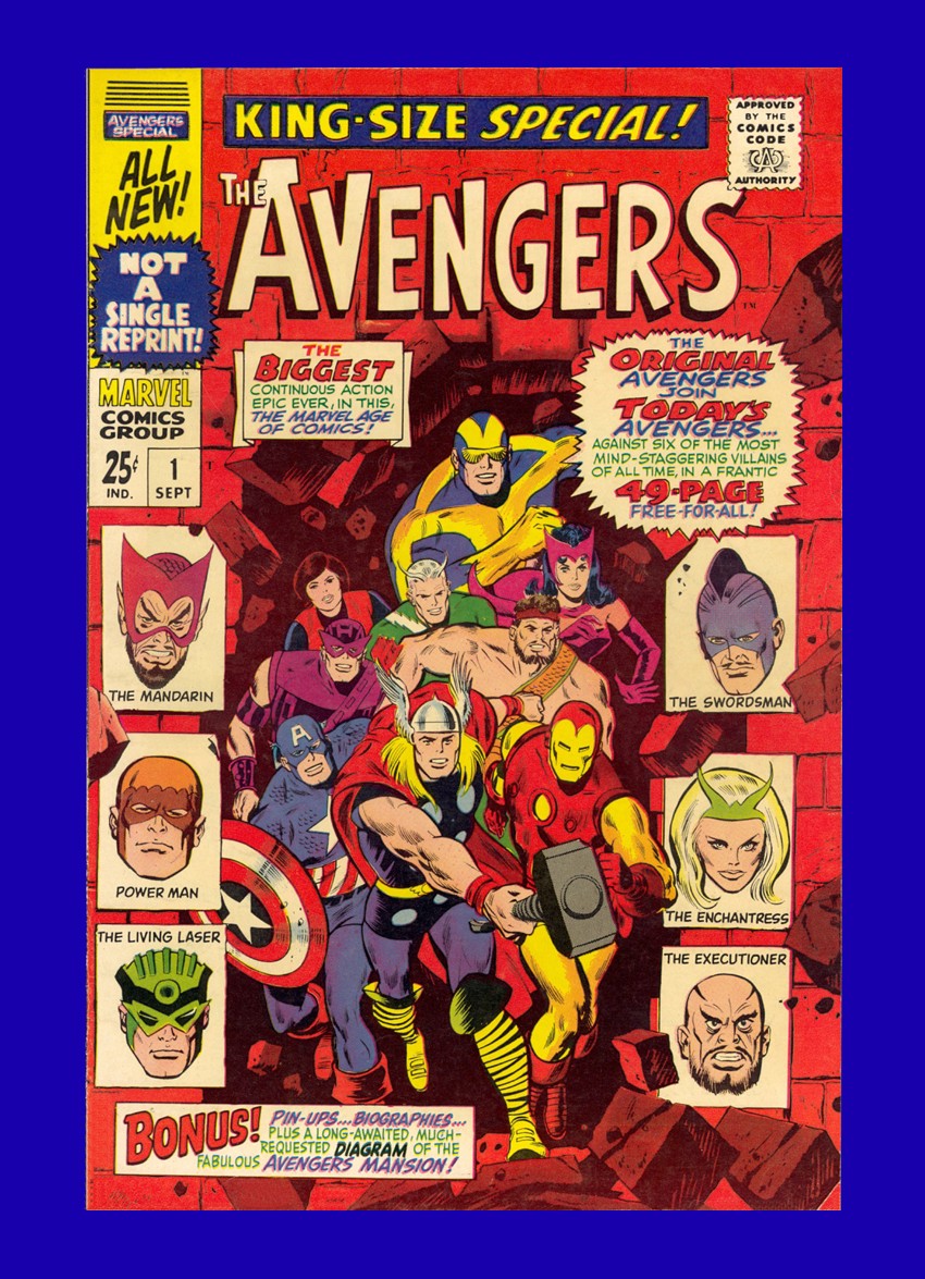 Avengers Annual #1 Original & New Avengers Team-Up - Don Heck Cover 1967 9.4 NM Avengers Annual #1 Original & New Avengers Team-Up - Don Heck Cover 1967 9.4 NM