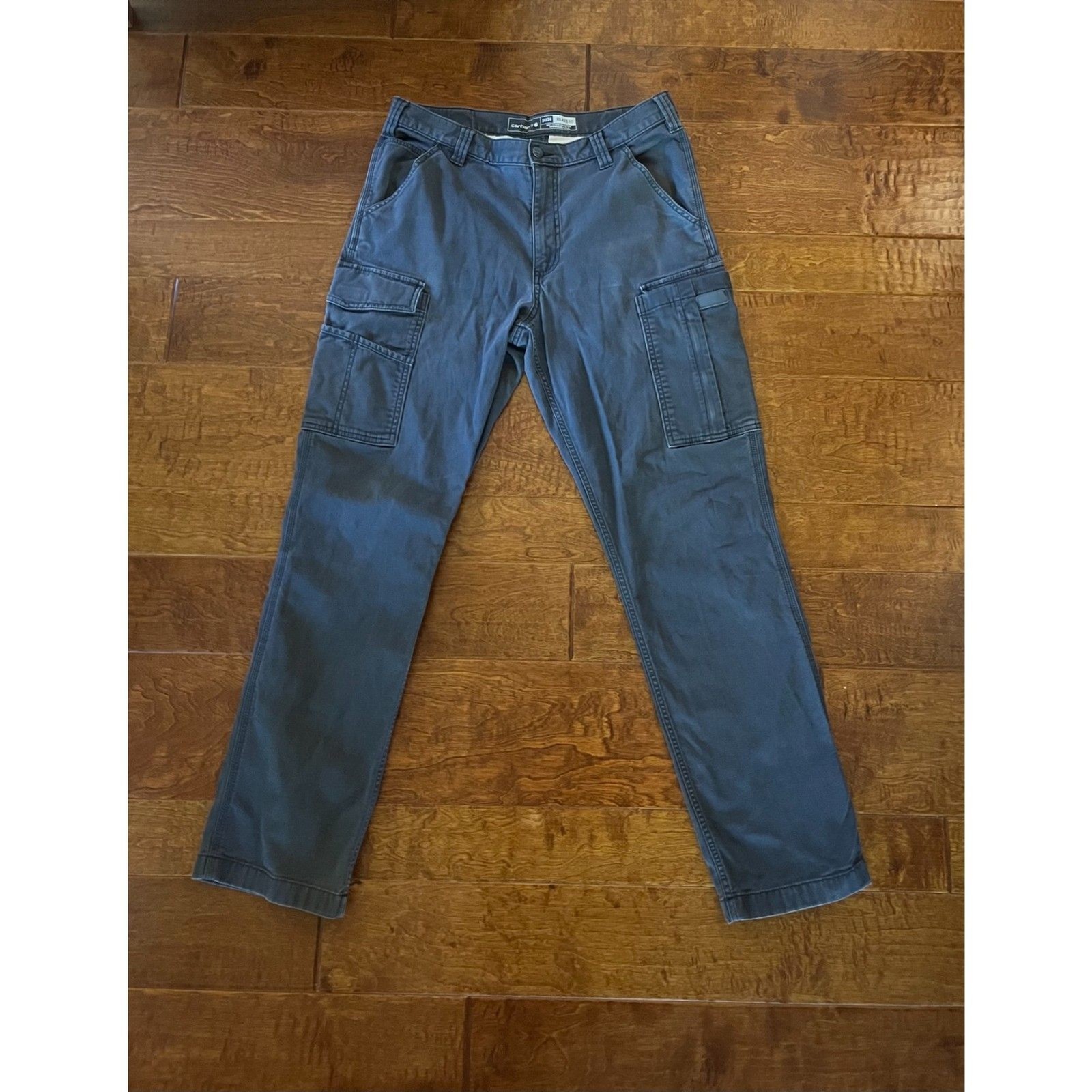 Carhartt Men’s 34x34 Relaxed Fit Cargo Pants – Gray – Workwear