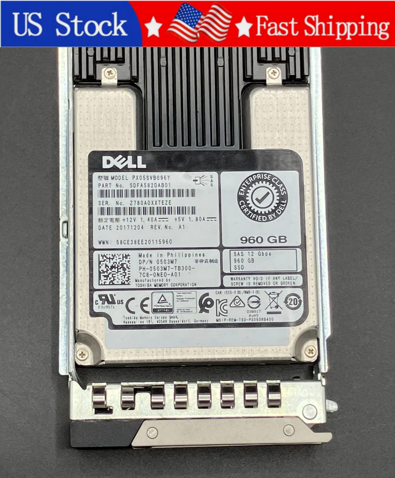 New 0503M7 503M7 DELL PX05SVB096Y 960GB 2.5\