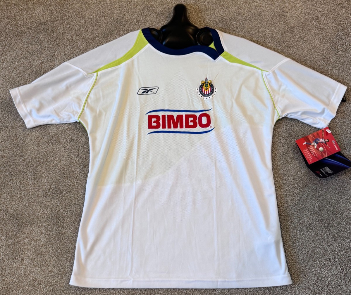 2007/2008 Vintage Rebook Chivas de Guadalajara Away Jersey Large NWTS *PRISTINE*