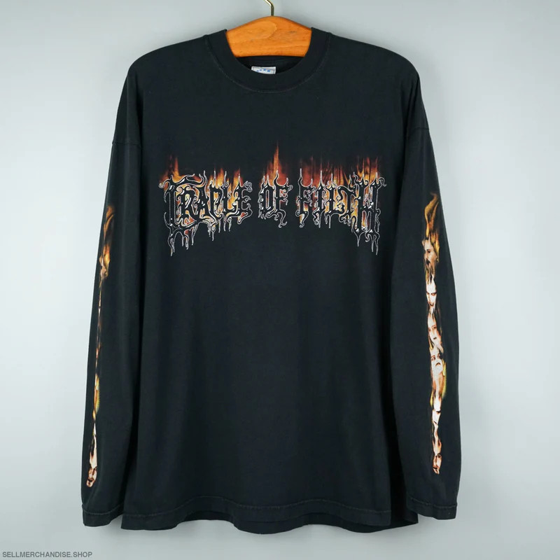 vintage 1990s Cradle Of Filth t shirt Black Metal
