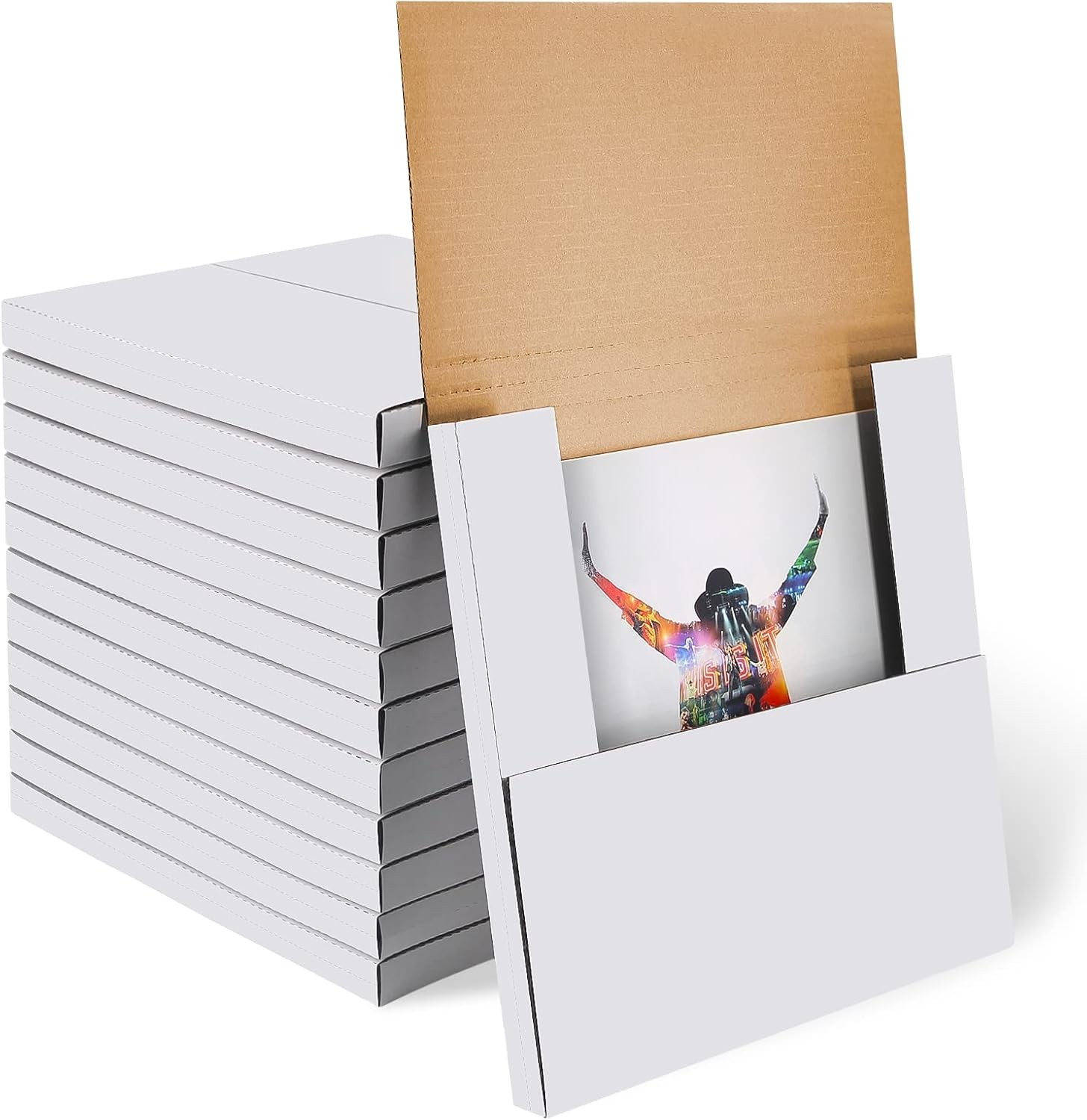 100x White Vinyl Record LP Shipping Mailer Boxes 12.5