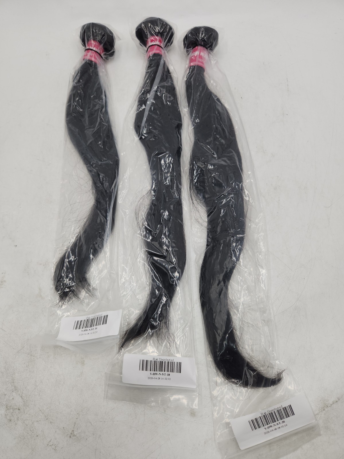 UNICE Straight 100% Human Hair 3 Piece Bundles. 16, 18, 20 (no box or bag)