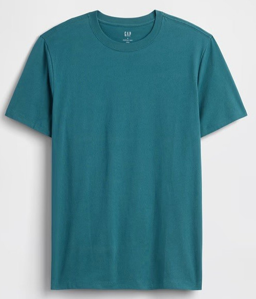 Gap Everyday Soft Shirt Mens Small Green Crew Neck Balsam Tee $20 MSRP NWT S NEW