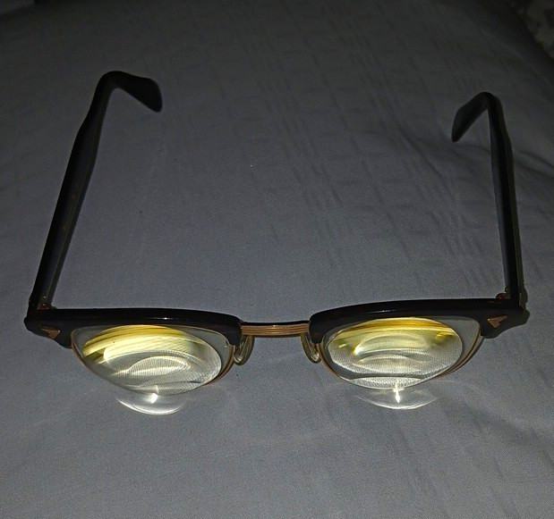 American Optical Vintage Retro Browline Brown Full Rim Frames 24mm 24 AO 12KGF American Optical Vintage Retro Browline Brown Full Rim Frames 24mm 24 AO 12KGF