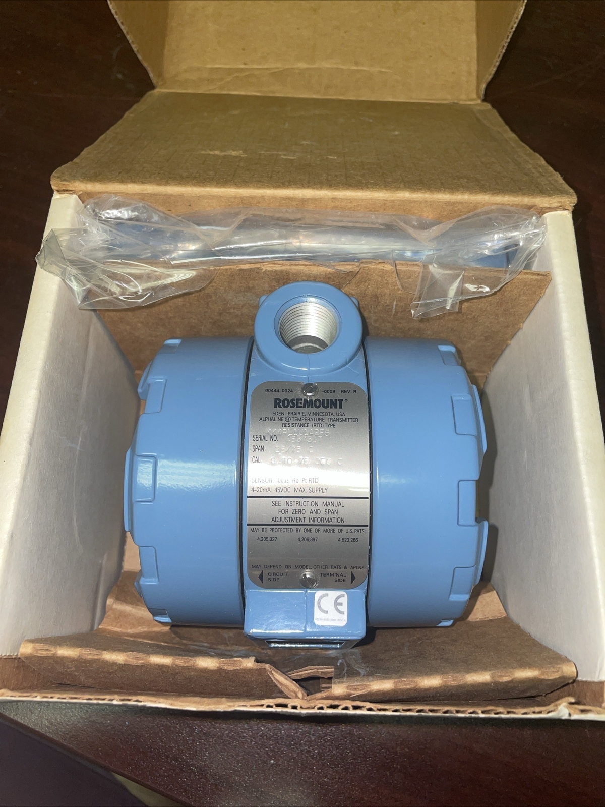Rosemount Temperature Transmitter 444RL1U1A2E5M
