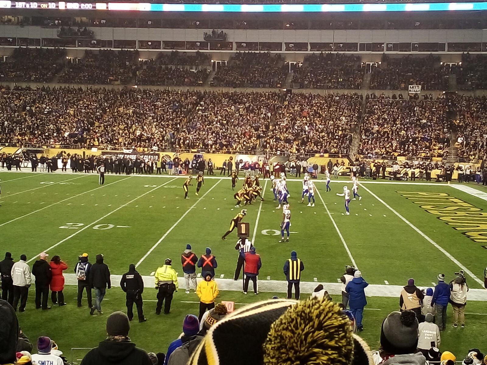 Pittsburgh Steelers vs. Indianapolis Colts (2 Tickets Section 114 Row N)
