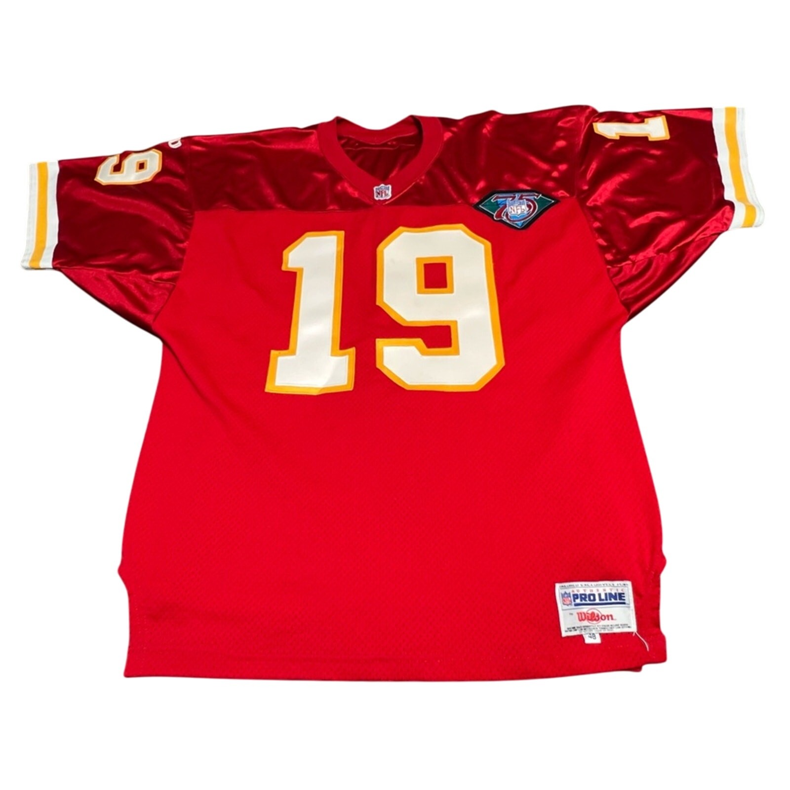 Wilson Pro Line Authentic #19 JOE MONTANA Kansas City Chiefs Jersey 48 XL NWOT