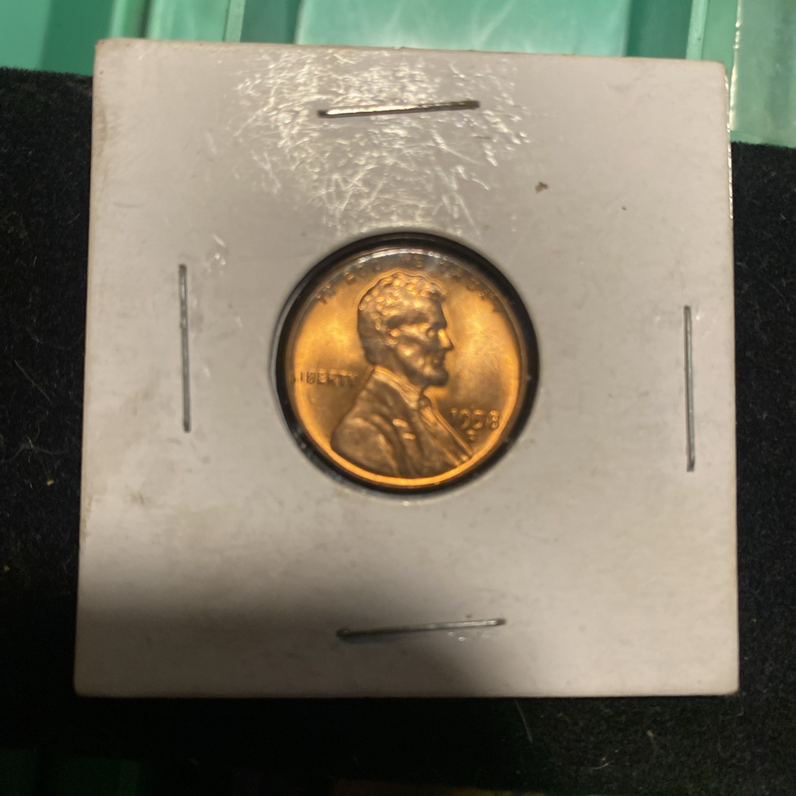 Uncirculated Red 1958-D Denver Mint Copper Lincoln Wheat Cent