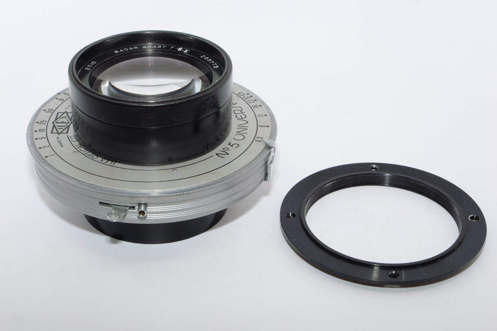 Gundlach 8x10 Radar Anastigmat f6.3 Standard Lens for 8x10 Cameras. Ilex #5 shut Gundlach 8x10 Radar Anastigmat f6.3 Standard Lens for 8x10 Cameras. Ilex #5 shut