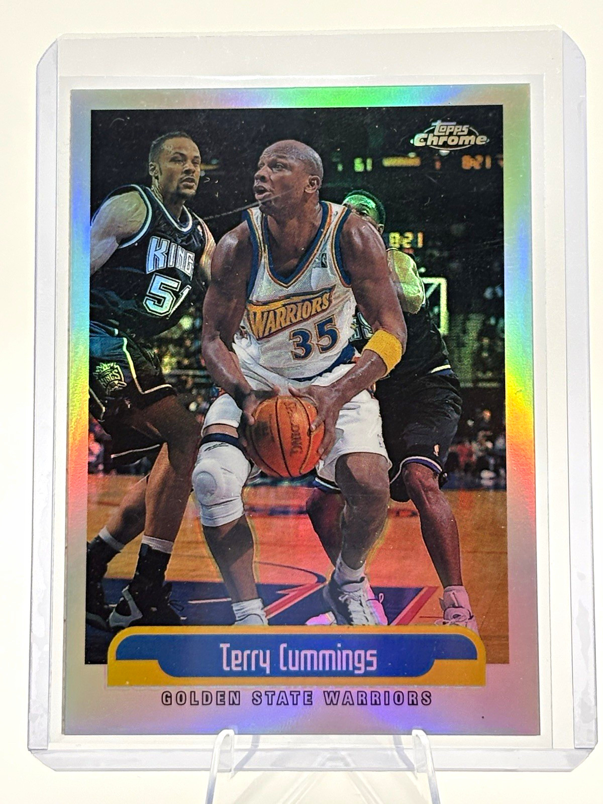 1999-00 Topps Chrome Refractor Terry Cummings Golden State Warriors #39