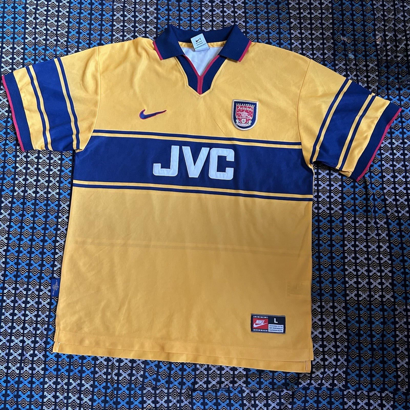 Vintage 1997-99 Nike Arsenal Away (Authentic) Football Jersey Size L