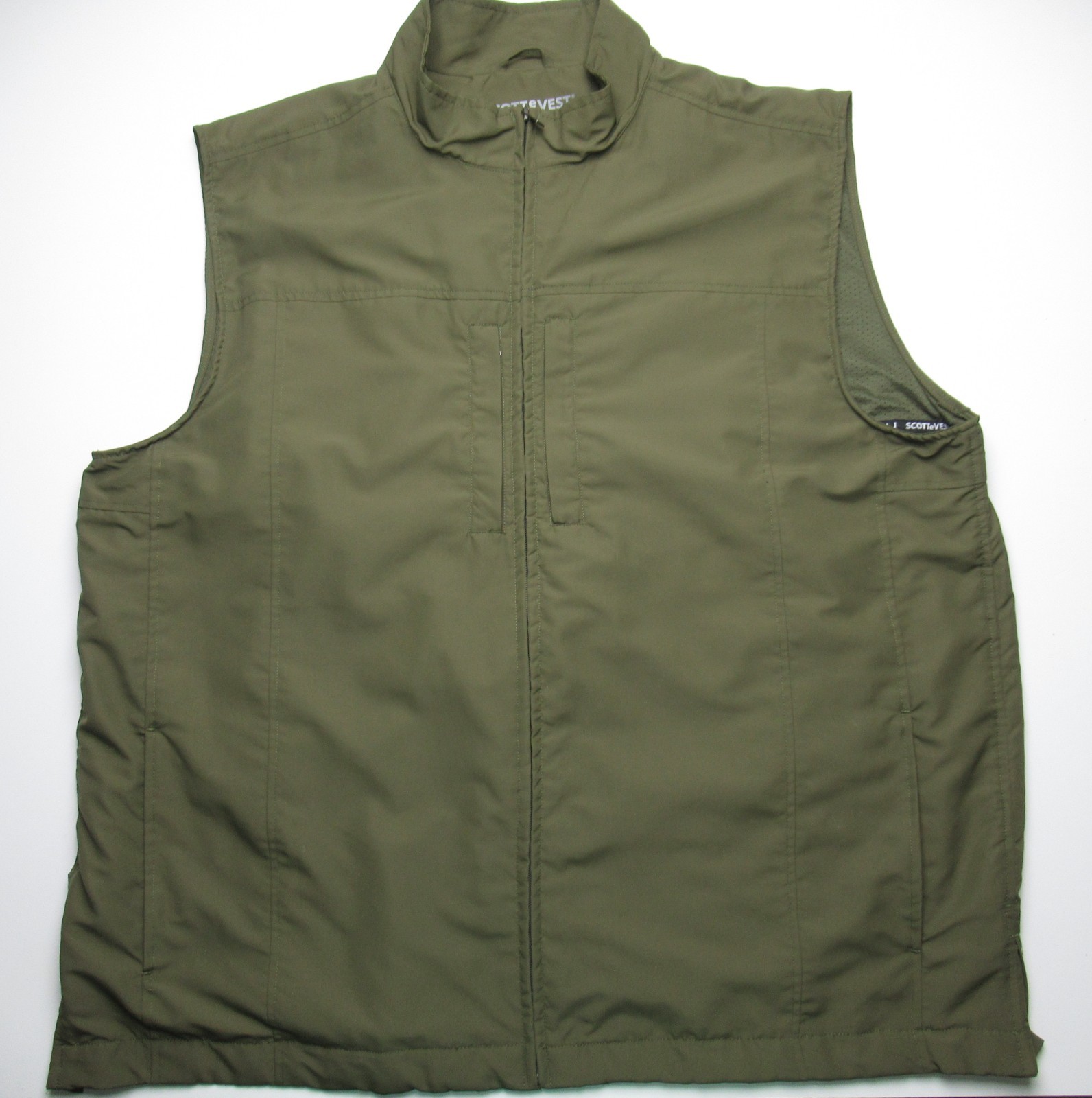 SCOTTeVEST Travel TEC Vest RFID Green 26-Pocket Mens XXXLT / SCOTTeVEST Travel TEC Vest RFID Green 26-Pocket Mens XXXLT /
