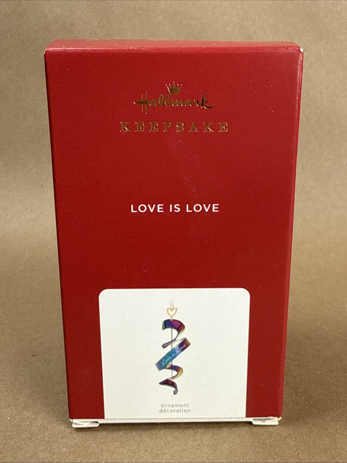 2021 Hallmark Keepsake Ornament Rainbow Metal Love Is Love NEW 2021 Hallmark Keepsake Ornament Rainbow Metal Love Is Love NEW