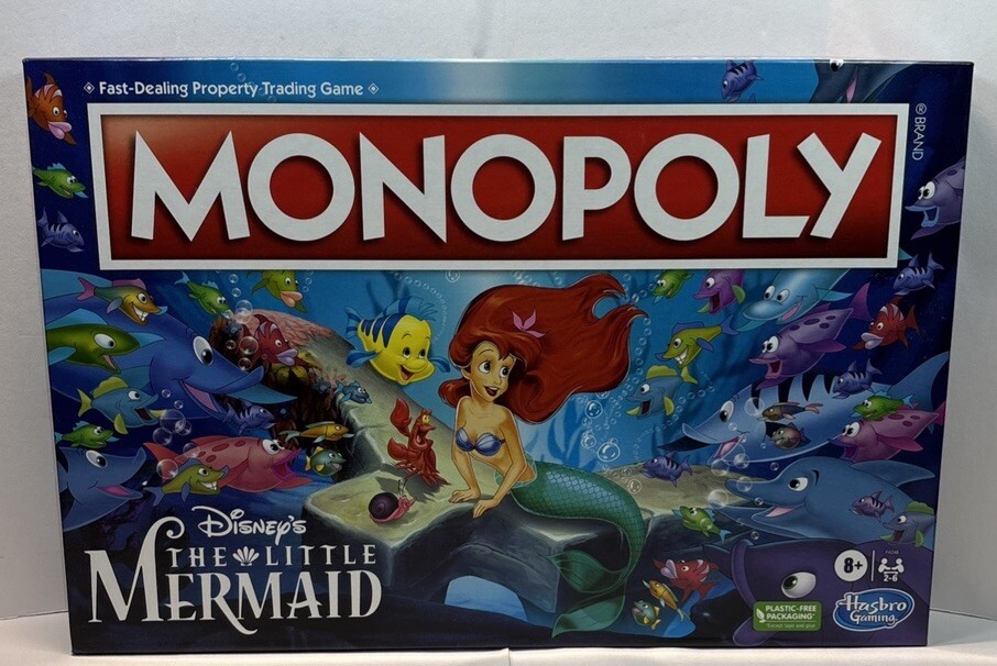 Monopoly Disney\'s The Little Mermaid Edition Board Game Hasbro Brand New Sealed