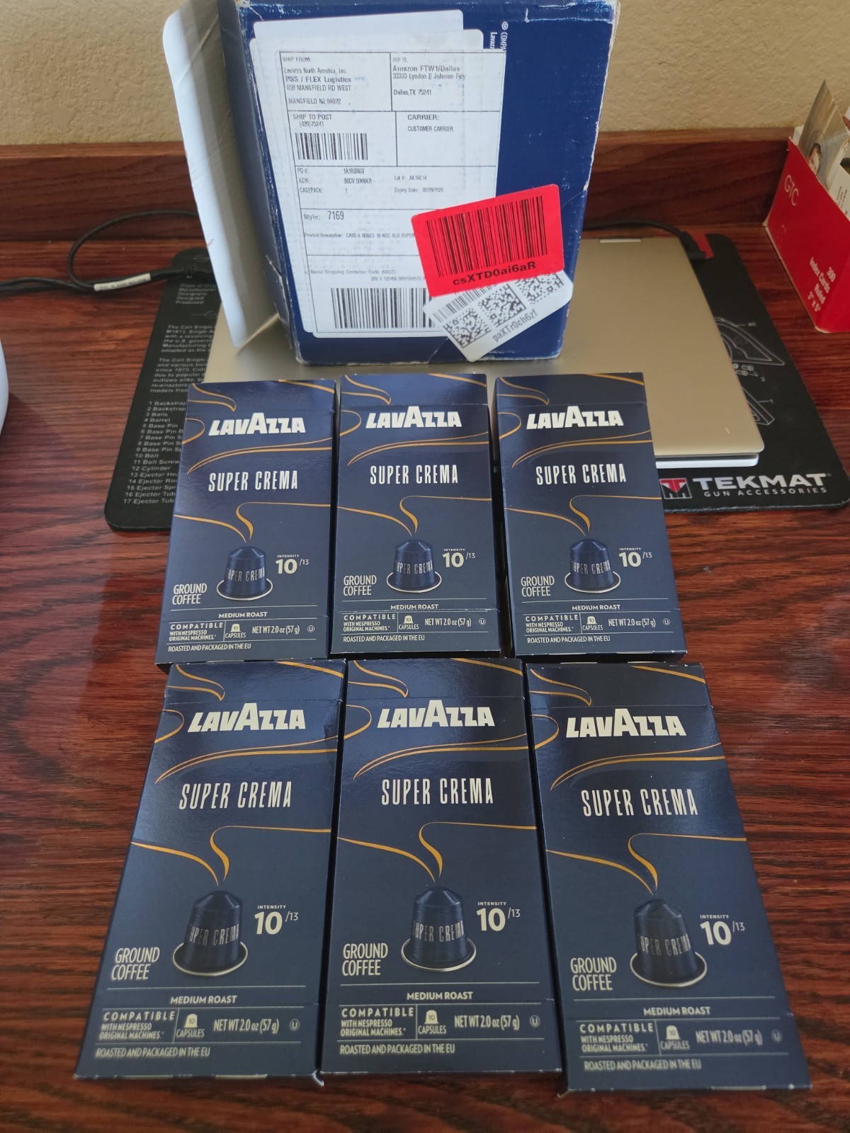 Lavazza Super Crema Coffee caps Nespresso 60 pods (6 boxes) FEBRUARY 2028 Lavazza Super Crema Coffee caps Nespresso 60 pods (6 boxes) FEBRUARY 2028