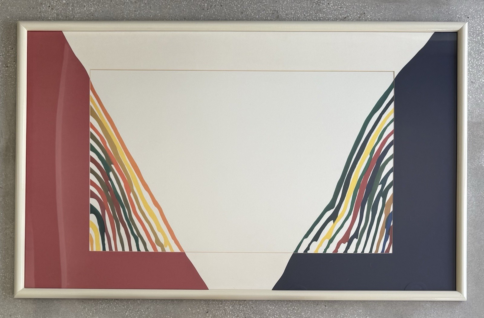 VINTAGE MORRIS LOUIS BETA KAPPA MUSEUM LITHOGRAPH REPRODUCTION FINE ART 80S RARE